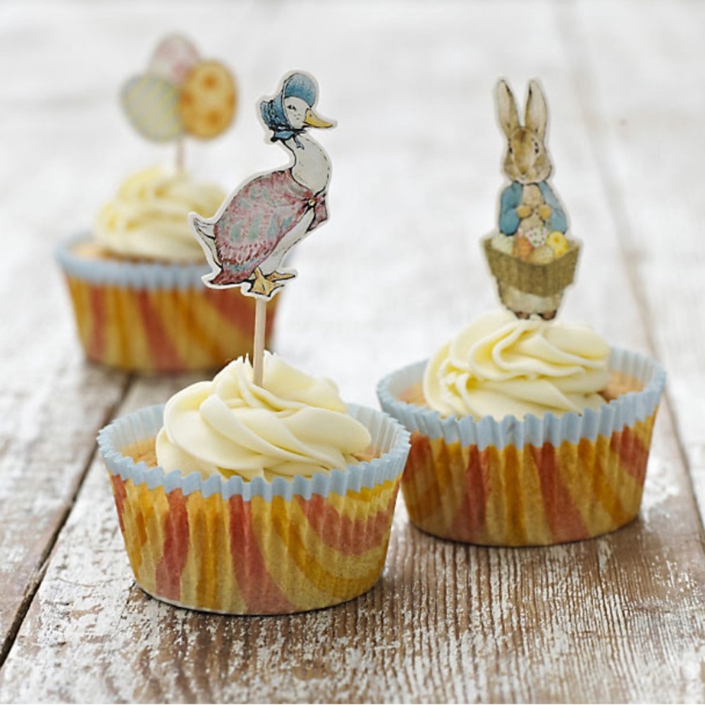 Easter Peter Rabbit Cupcake Liners Toppers